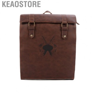 Keaostore Hair Cutting Tools Bag Barber Backpack Portable Large  Leather For