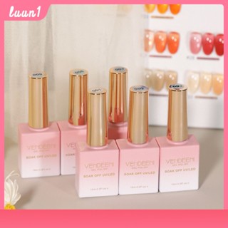 Vendeeni Ice Translucent Nail Polish 2023 New Nude Pink Phototherapy Gel Jelly Gentle And White Manicure Shop 36 สี COD