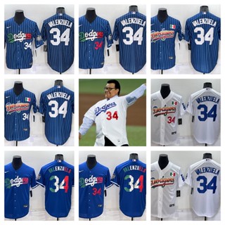 Los Angeles Dodgers Fernando Valenzuela เสื้อยืดเบสบอลบุรุษ 01