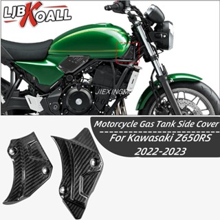 อะไหล่แผงถังน้ํามันเชื้อเพลิง คาร์บอนไฟเบอร์ สําหรับ Kawasaki Z650RS 2022-2023