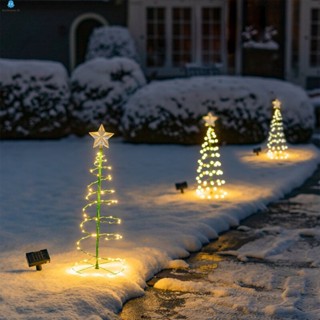 โคมไฟ LED พลังงานแสงอาทิตย์ รูปต้นคริสต์มาส สําหรับตกแต่ง