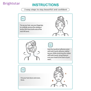 Brightstar เทปสติกเกอร์ 20 แผ่น สําหรับยกคอ ลดริ้วรอย