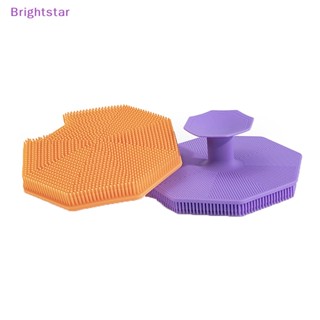 Brightstar ใหม่ ถุงมือซิลิโคน แบบนิ่ม สําหรับขัดผิว อาบน้ําเด็ก