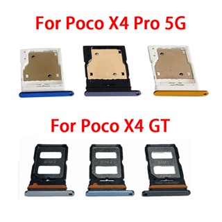 อะไหล่ถาดซิมการ์ดรีดเดอร์ Micro SD แบบเปลี่ยน สําหรับ Xiaomi Poco X4 GT X4 Pro 5G