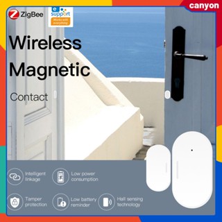 Ewelink Zigbee Smart Window Door Gate Sensor Detector Smart Home Security Alarm System Real Time Viewing Windown Door Status สมาร์ทโฟน App Control canyon