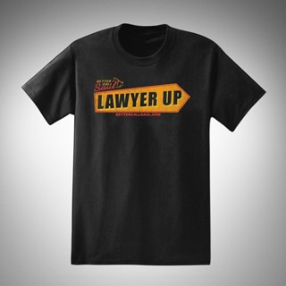 ดีมาก เสื้อยืดสีขาวเสื้อยืด พิมพ์ลาย Better Call Saul "Breaking Bad" Lawyer Up Nwt Geek เข้ากับทุกการแต่งกาย สําหรับผู้ช