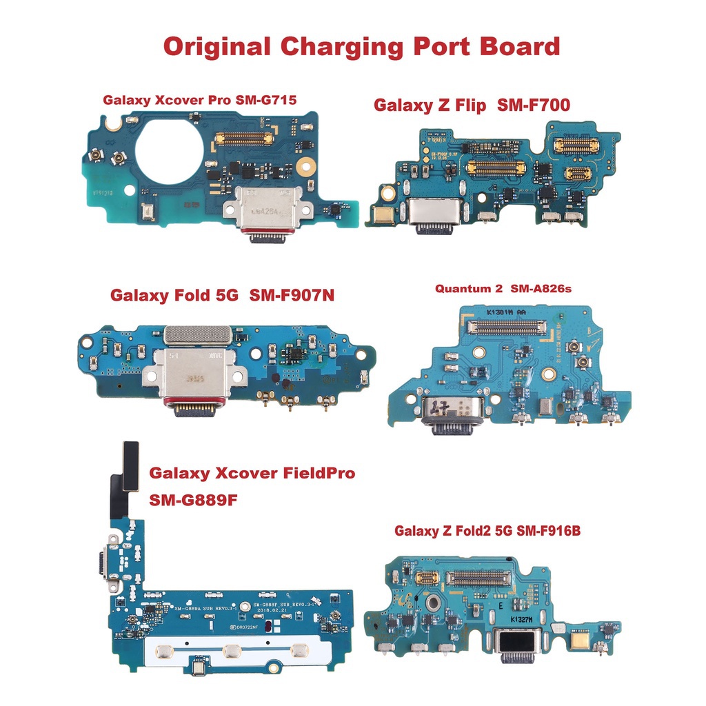 ชาร ์ จพอร ์ ตบอร ์ ดสําหรับ Samsung Galaxy Z Flip/Fold 5G/Quantum 2/Xcover Pro/Z Fold2 5G SM-F700/F