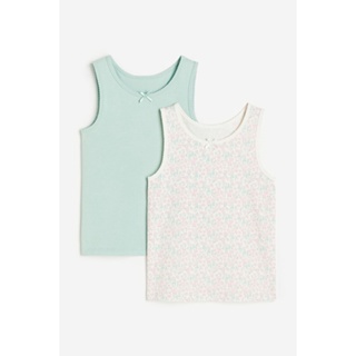 H&amp;M เสื้อกล้ามแพ็ค 2 ตัว Girl 2-pack vest tops 0630525_1