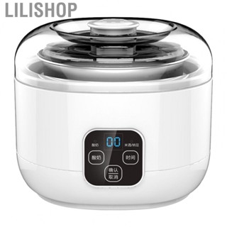 Lilishop Compact Yogurt Machine  Yogurt Maker Stainless Steel LCD Touch Display Multifunctional Automatic  for Kitchen