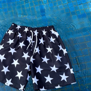 amyours on the beach กางเกงขาสั้นชาย คุณภาพดี ว่ายน้ำ เดินชายหาด รุ่น Mens Summer ลาย Star