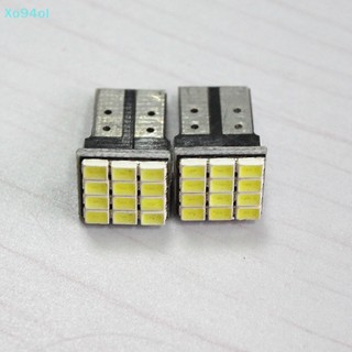 Xo94ol หลอดไฟเลี้ยวรถยนต์ LED T10 3020 12 SMD สีขาว 1 ชิ้น