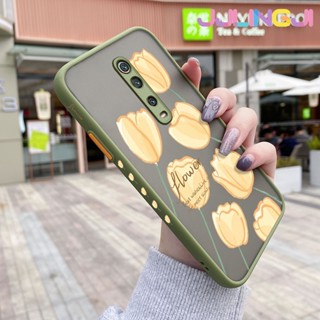 เคสซิลิโคนนิ่ม แบบใส ขอบสี่เหลี่ยม กันกระแทก ลายดอกไม้สีเหลือง สําหรับ Xiaomi MI 9T Pro Redmi K20 Pro