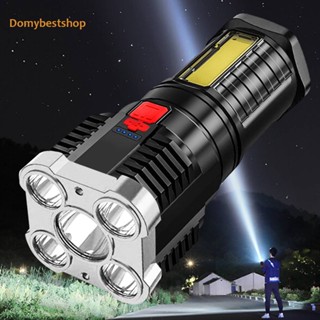 [Domybestshop.th] ไฟฉาย LED COB ชาร์จ USB กันน้ํา อเนกประสงค์