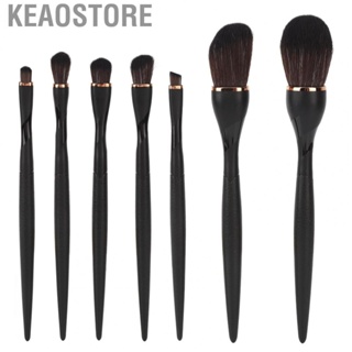 Keaostore 7Pcs Portable Cosmetic Eyeshadow Loose   Brush Makeup Brushes Set