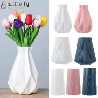 BUTTTERFLY แจกันดอกไม้พลาสติก เซรามิคเทียม สําหรับตกแต่งห้องนั่งเล่น