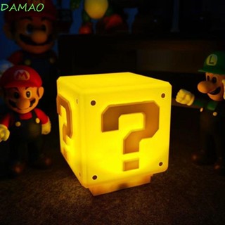 Damao โคมไฟตั้งโต๊ะ รูป Mario Bros ชาร์จ USB สําหรับตกแต่งห้องนอน