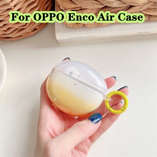 【บูติกดั้งเดิม】เคสหูฟัง แบบนิ่ม ไล่โทนสีฟ้าใส สําหรับ OPPO Enco Air