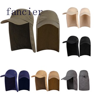 Fancier หมวกตกปลา หมวกกันแดด ป้องกันแดด ที่ครอบหู ถอดออกได้ สําหรับผู้หญิง ผู้ชาย