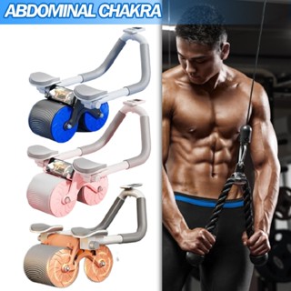 Plank Ab Abdominal Roller Wheel for Core Trainer Elbow Support Automatic Rebound