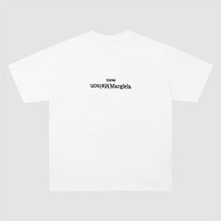 เสื้อยืดแขนสั้นลําลอง ทรงหลวม ลาย Margiela คุณภาพสูง แบบเรียบง่าย Nzfg