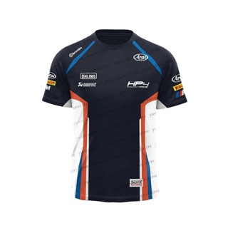 ใหม่ เสื้อยืดลําลอง แขนสั้น ระบายอากาศ พิมพ์ลาย GS Race Track Extreme Sports Track Hobbies แฟชั่นฤดูร้อน สําหรับผู้ชาย BMW GS1200 HP4