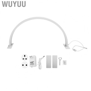 Wuyuu Half Moon Desktop Lamp  3 Colors Temperatures 30W Large White 100-240V 3000-6000K Half Moon  Desk Lamp Skid Proof Base U Shape  for Manicure