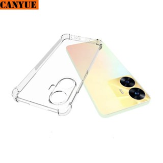 Realme C53 C55 C33 C35 C30 C30s Real me Narzo N53 N55 Shockproof Silicon Clear Case Airbag Cushion Soft Back Cover Transparent Phone Casing