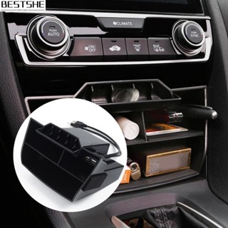 กล่องเก็บของกลาง สําหรับ Honda Civic 2016-19 Dual USB