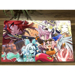 Yugioh Playmat แผ่นรองเมาส์เล่นเกม Tri-Brigade Kitt The Iris Swordsoul TCG CCG