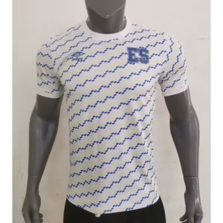 เสื้อกีฬาแขนสั้น ลายทีมชาติฟุตบอล El Salvador 23-24 ชุดเยือน แห้งเร็ว ไซซ์ S-XXL สําหรับผู้ชาย