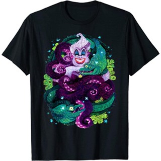 การออกแบบเดิมเสื้อยืดแขนสั้น2023 The Little Mermaid Ursula Sea Witch Painting T-ShirtS-5XL