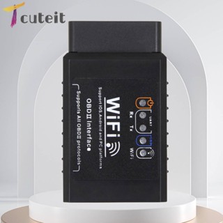 เครื่องตรวจจับความผิดพลาดของรถยนต์ OBD2 WIFI ELM327 V1.5 Code Reader 9-16V Auto Trouble Detector