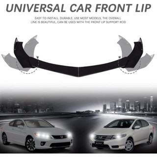 Lantop ชุดปีกกันชนหน้ารถยนต์ กันรอยขีดข่วน สําหรับ Honda Civic Ford focus Benz Mazda 4 ชิ้น