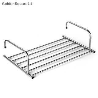 Goldensquare ราวตากผ้า สเตนเลส พับได้ สําหรับแขวนเสื้อผ้า ตากผ้า ระเบียง