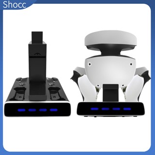 Shocc แท่นชาร์จ พร้อมจอแสดงผล สําหรับจอย PS VR2 PS5