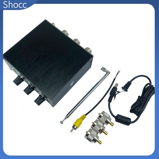 Shocc Qrm เครื่องกําจัด X-Phase (1-30 Mhz) Hf Bands มุมเฟส อลูมิเนียมอัลลอยด์ ปรับได้ พร้อมสาย Ptt