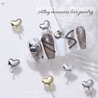 ตามมาตกแต่งเล็บ Lava Alloy Nail Love Ornaments Heart Shaped Water Drop Alloy Nail Diamond Ornament nuuo