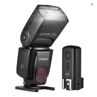 Andoer AD560 IV 2.4G ไฟแฟลชไร้สาย GN50 พร้อมทริกเกอร์แฟลช สําหรับกล้อง DSLR