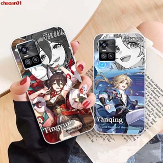 เคสโทรศัพท์มือถือ ลายรางดาว Honkai Tingyun สําหรับ VIVO iQOO Neo 5 S Y55S U5 8 9 Z3 Y52 Y53S T1X Z5X Z5 X70 X70T S12 V23 S9 S10 S9E Pro+ 2021 06
