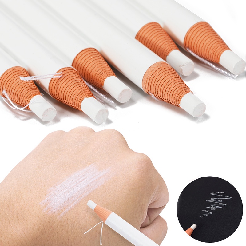 【Available】ดินสอเขียนคิ้วถาวร กันน้ํา สีขาว 5 ชิ้น