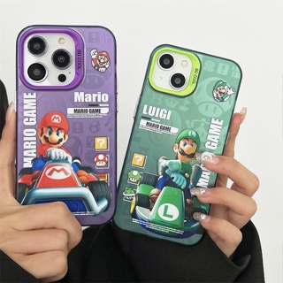 เคสแข็ง เคสไอโฟน iPhone 14 Pro Max iPhone 13 Pro Max iPhone 12 Pro Max iPhone 11 Cartoon Super Mario ซูเปอร์มาริโอ Protective Hard Case