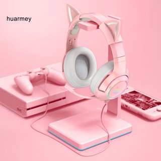 Huarmey ชุดหูฟังสเตอริโอ แบบมีสาย พร้อมไมโครโฟน 3.5 มม. USB สําหรับคอมพิวเตอร์