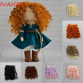 IVANES วิกผมตุ๊กตา BJD 1/3 1/4 1/6 สีทอง สีน้ําตาล อุปกรณ์เสริม สําหรับตุ๊กตา