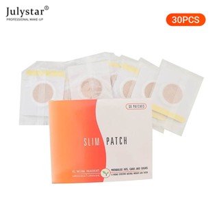 JULYSTAR 10/30 ชิ้น Belly Slimming ปุ่ม Patch Fast Burning ไขมันลดน้ำหนัก Navel สติกเกอร์แผ่นที่มีประสิทธิภาพ Detox ท้อง Tummy สมุนไพร Slimming Detox Patches