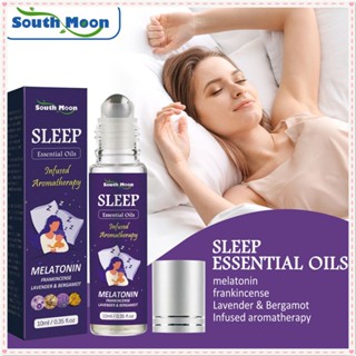 South Moon Sleep Roller Ball น้ำมันหอมระเหย Elps Sleep Falling Asleep บรรเทาความวิตกกังวลนวด Essential Oil Natural Plant Treatment Body Care JOYFEEL