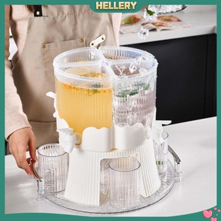 [HelleryTH] เครื่องจ่ายเครื่องดื่มเย็น 4 ช่อง หมุนได้ 360 องศา 6 ลิตร ถอดออกได้° ใช้ทุกวัน