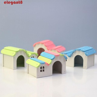 ELEGANT บ้านหนูแฮมสเตอร์ วัสดุ PVC ขนาดเล็ก DIY