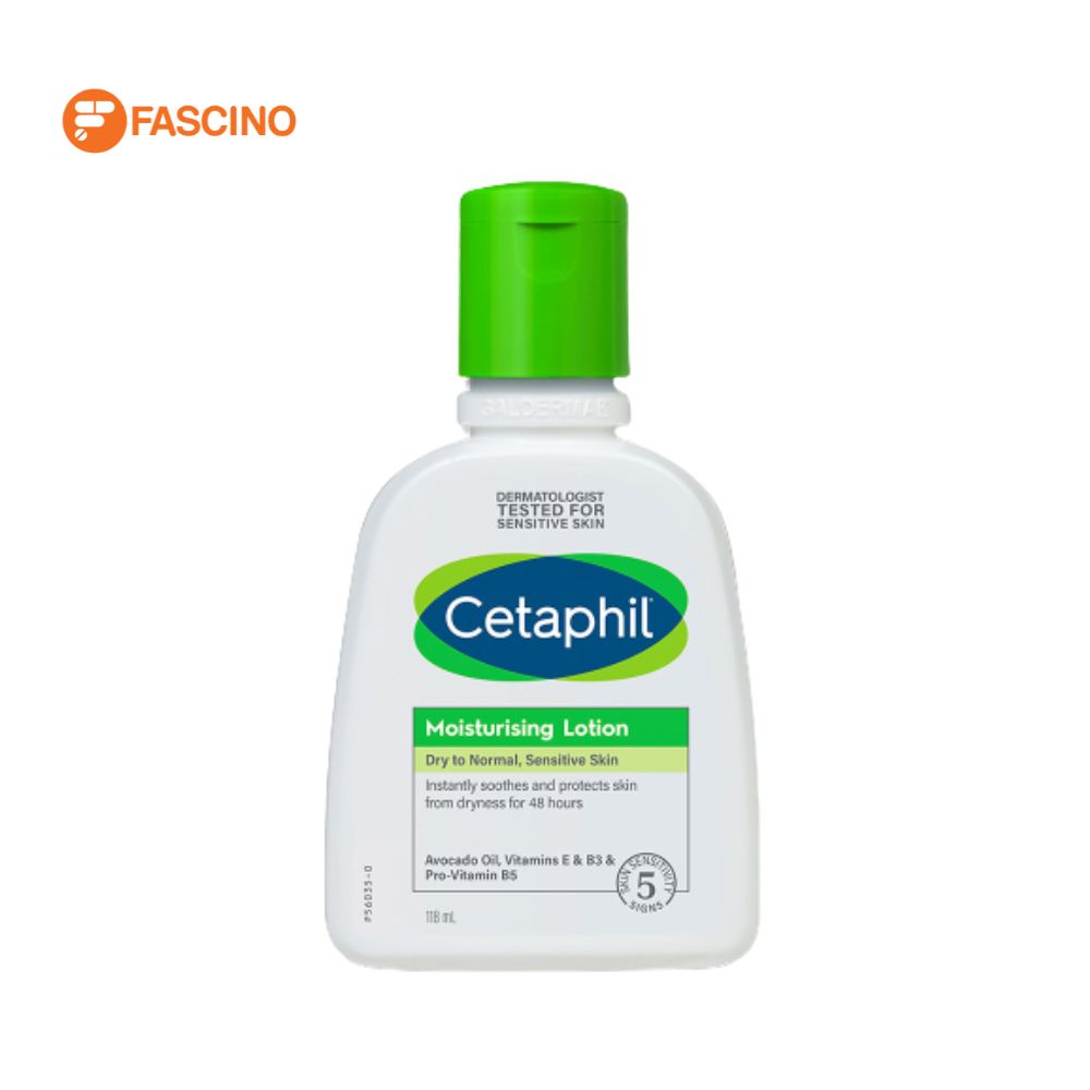 CETAPHIL Moisturizing Lotion โลชั่นบำรุงผิว เหมาะสำหรับผิวแห้ง – ผิวธรรมดา (118ml.)