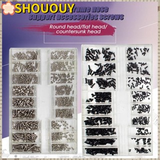 SHOUOUY อะไหล่สกรูซ่อมนาฬิกาข้อมือ 500 ชิ้นต่อชุด