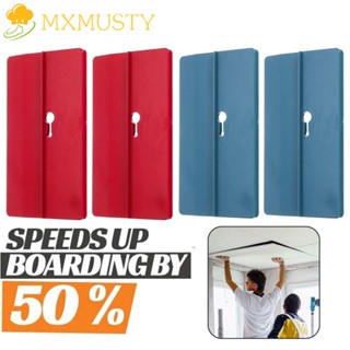 MXMUSTY แผ่นปูนปลาสเตอร์ 2 ชิ้น, แผ่นวางเพดาน, แผ่นเพดาน แบบถอดแยกชิ้นส่วน เพดานลาด สําหรับห้อง